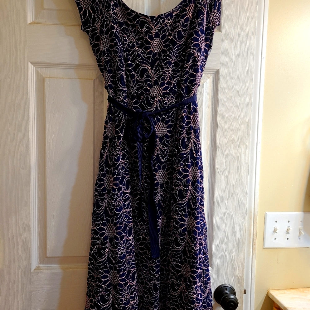 Motherhood Maternity Large Navy dress